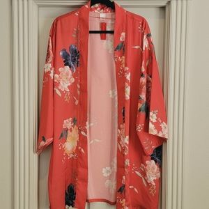 Floral kimono style wrap